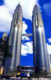 twin towers - the twin towers in singapore .it almost has some100 floors and it is exquisitely and remarkably built