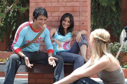 Rang De Basanti - Actors Sharman Joshi, Soha Ali Khan and Alice Patton.