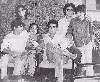 Family of salman khan -  Family: Mother - Salma Khan Father - Salim Khan (story Writer) Sisters - Alvira Khan, Arpita Khan Brothers - Arbaaz Khan(actor), Sohail Khan(actor) Sister-in-Law - Seema Sachdev Brother-in-Law - Atul Agnihotri(actor) Ex-Girlfriends: Sangeeta Bijlani, Somy Ali, Aishwarya Rai First Films: Biwi Ho To Aisi (in a supporting role) Maine Pyar Kiya (in a leading role) Best Performances: Kuch Kuch Hota Hai, Sajan, Maine Pyar Kiya Famous For: Taking off his shirt in everyother scene Movie with most topless scenes: Judwaa with Karishma Kapoor Changes since entering Bollywood: Shaved his chest. Also, added 25 lbs, and most of them muscles Favorite Actress to work with: Karishma Kapoor Most linked with: Sangeeta Bijlani, who later married Cricketer Azheruddin TV Commercials: Coca Cola ad with Sunil Shetty, Lakhani Chappal with Sangeeta Bijlani, Gwalior Shooting with Sangeeta Bijlani Style of Clothing: Very rarely wears formals. Loves to wear casuals especially, black and blue, tight fitting jeans with shirts and T-shirts. Shops in London and ocasionally, in Singapore. Mostly wears Giorgio Armani and Gianni Versace.