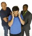 Cast of Psych TV Show - Cast of the USA Network TV show Psych. Dule Hill, James Roday and Corbin Bernsen.