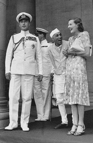 Lord mountbatten with Nehru and Edwina Mountbatten - Lord Mountbatten