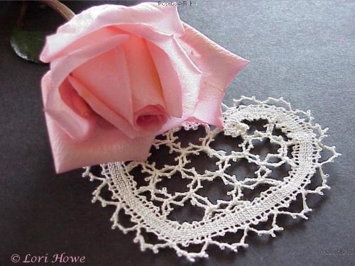 Pink Rosebud With Heart - Pink Rosebud With Heart