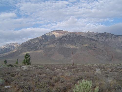 Trip to Yosemite - Morning sun on the mountains near the campsite.