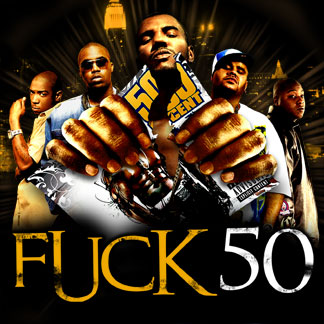 50 Cent - well its all the rappers 50 cent dissed. and they all there ripping his cd/picture up...  GUNOT