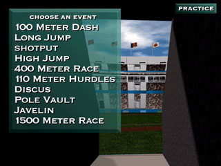 Bruce Jenner's World Class Decathlon - Bruce Jenner's World Class Decathlon http://www.gamespot.com/pc/sports/brucejennersworldcd/index.html As the saying goes, “Tis better to have tried and failed than never to have tried at all.” Unfortunately, this adage proves appropriate in the case of Bruce Jenner's World Class Decathlon. Avoiding the button-pounding of past decathlon games, WCD uses a combination of mouse clicks to control each event. The good news is this makes each event easier to master; the bad news is that it makes each event far too easy. More harmful to the multi-player elements of the game, it also makes your results far too arbitrary—barring a total screw-up on your part, there's little connection between how you control your competitor and the results on the field. Once you have mastered an event's basic elements, any further success is a total fluke. You find yourself begging for results, rather than feeling that you've done something to deserve them.