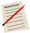 Resolution - New year&#039;s resolutions