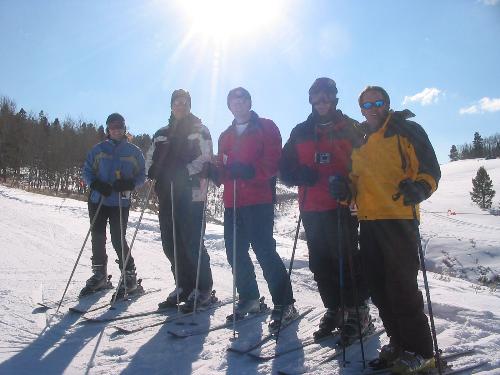 skiing - friends and I skiing in colorado