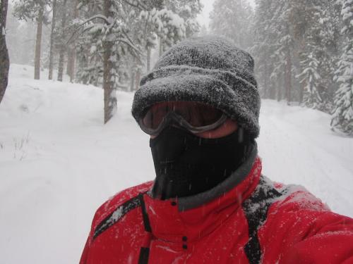 me - hard to see when your glasses keep fogging up