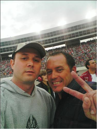nascar - me and my best friend Brian