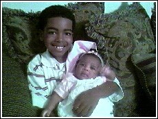 My kids - My son is such a great big brother.