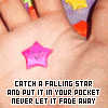 catch a falling star - its a pink star