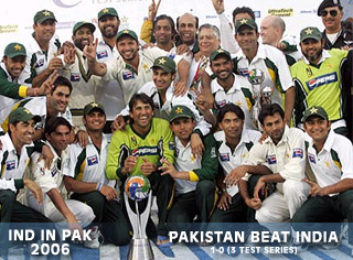 pakistan beat india in 2006 test searies - pakistan beat india in 2006 test searies