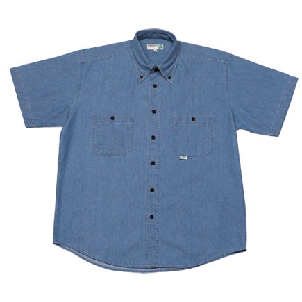 Denim Shirt - Indigo Denim Shirt being produced in factory for export to USA and European countries from our City