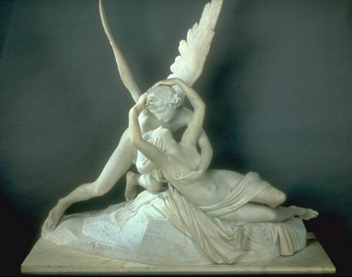cupid and his lover - sculpture