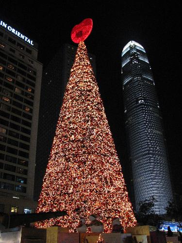 Christmas tree ho!ho!ho! - christmas taken in hong kong central.