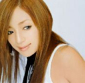 Ayumi Hamasaki - This is a really cute pic of Ayumi.. and no offense, but her hair actually a little closer to normal, which is why I liked it :P