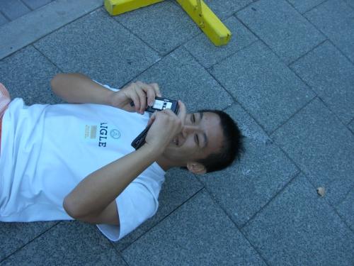 My friend on the floor - My friend