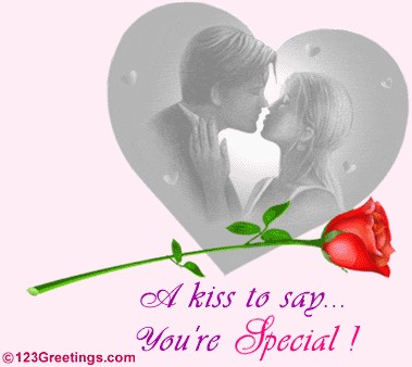 mine - a kiss to say u r special...