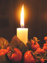 candle - merry christmas
