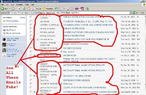 Scams E-Mails! - These r the scams email which i recived daily!