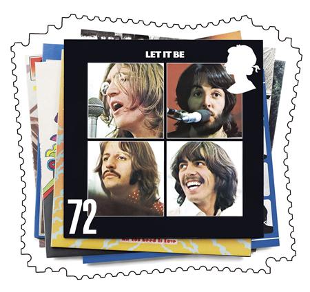 Beatles Album Cover Stamps - The Beatles Stamps were unveiled today in the UK.