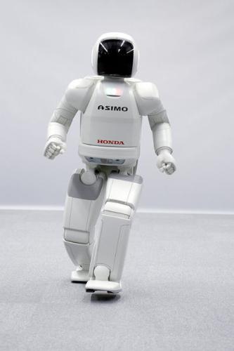 The Future Man - This is the Asimo robot built by honda.. and the sophisticated one  and do al ot of activities like jumping,staircase walkin,running,