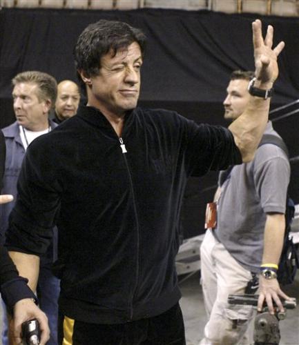 Sly Stallone  - Sylvester Stallone promoting Rocky VI which he has starred in at the age of 60!