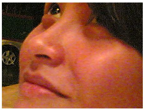 angelic ei?! - closer look of my face.