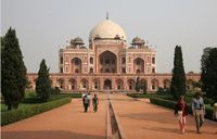 Humayun Tomb, New Dehil - New Delhi was laid out to the south of the Old City which was constructed by Mughal Emperor Shah Jahan. However, New Delhi overlays the site of seven ancient cities and hence includes many historic monuments like the Jantar Mantar and the Humayun's Tomb.