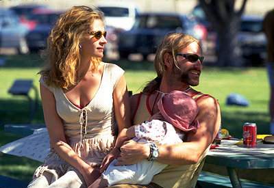 Erin Brockovich - Erin Brockovich is an unemployed single mother, desperate to find a job, but is having no luck. This losing streak even extends to a failed lawsuit against a doctor in a car accident she was in. With no alternative, she successfully browbeats her lawyer to give her a job in compensation for the loss. While no one takes her seriously, with her trashy clothes and earthy manners, that soon changes when she begins to investigate a suspicious real estate case involving the Pacific Gas & Electric Company. What she discovers is that the company is trying quietly to buy land that was contaminated by hexavalent chromium, a deadly toxic waste that the company is improperly and illegally dumping and, in turn, poisoning the residents in the area. As she digs deeper, Erin finds herself leading point in a series of events that would involve her lawfirm in one of the biggest class action lawsuits in American history against a multi-billion dollar corporation.  Source: http://www.imdb.com/title/tt0195685/plotsummary