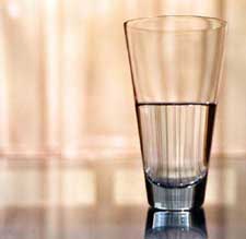 Half full or half empty?? - Its ur way of looking at things tht determine ur success or failure.