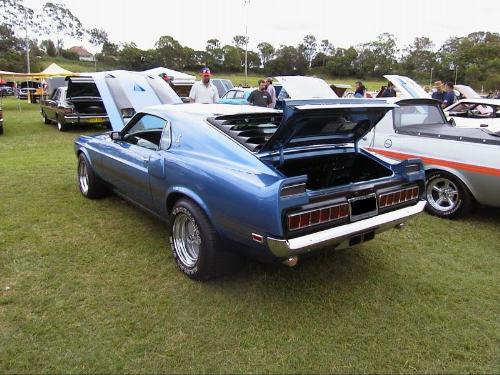 car - The car shown in the above figure is 1969 Ford Mustang Shelby Cobra ..

