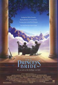 Princess Bride - The soundtrack was originally released by Warner Bros. Records in 1987. It was written and recorded by Mark Knopfler of Dire Straits, the only person Rob Reiner felt could create a soundtrack to capture the film's quirky yet romantic nature. Reiner was an admirer of Knopfler's work but did not know him before working on the film – he sent the script to him hoping he would agree to score the movie. Knopfler agreed on one condition: that somewhere in the film Rob Reiner include the USS Coral Sea baseball cap he wore as Marty DiBergi in This is Spinal Tap. Reiner was unable to produce the original cap, but did include a similar cap in the grandson's room. Later Knopfler said he was joking.