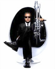 man in black..hahaha - alien busting mysterious team..cool eh? hee hee..