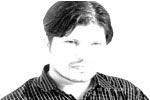 me - this is my pic which was takn by my friend at home. then i made it black and white in photoshop.
