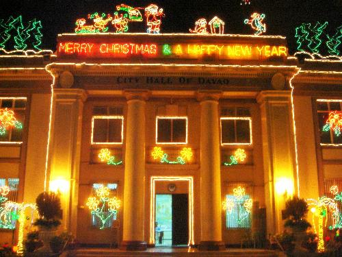 festive davao city hall - yearly, the city hall is decorated and its nearby environs to give the people a place where xmas spirit is so alive!