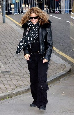 Shakira - Arriving at the Riverside Studios, London (UK) on January 28, 2006
