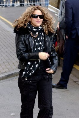 Shakira - Arriving at the Riverside Studios, London (UK) on January 28, 2006