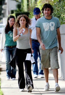 Shakira - Walking with Jaume in Beverly Hills, Ca on February 9, 2006