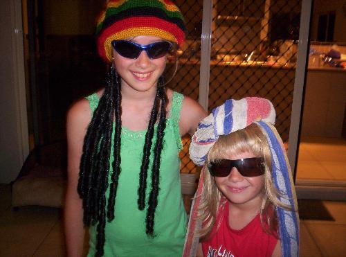 dress ups - christmas eve the kids dressed up just for fun
