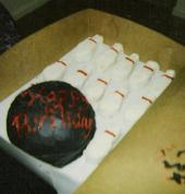ex. of my work - bowling cake