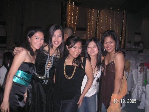 Christmas Party 2005 - Christmas Party 2005 with my black hair 2nd from the left.