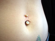 navel - belly button piercing