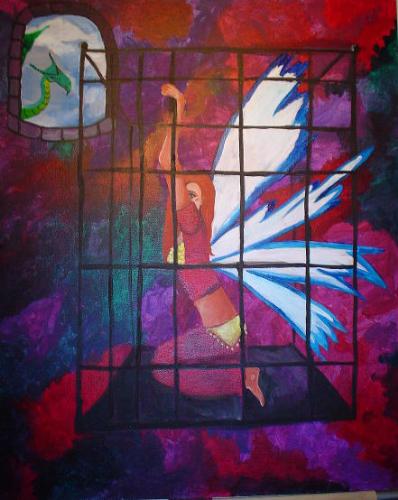 Caged Fairy - This disappeared from the banner above. It may reappear in five minutes. Then again it may never show up again.

Original art Copyright F. Harper 2006