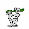 tooth - tooth holding tooth brush