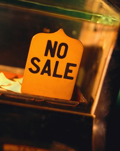 sign - no sale sign