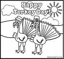 Thanksgiving - Wishing a happy Thanksgiving with turkeys