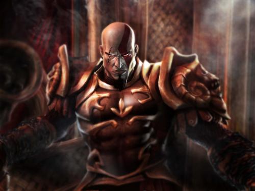 Kratos - Kratos with armor of god of war arres....