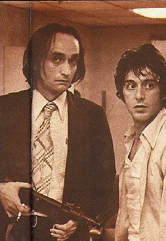 Dog Day Afternoon - A gripping true crime yarn, a juicy slice of overheated New York atmosphere, and a splendid showcase for its young actors, Dog Day Afternoon is a minor classic of the 1970s. The opening montage of New York street life (set to Elton John's lazy 'Amoreena') establishes the oppressive mood of a scorching afternoon in the city with such immediacy that you can almost smell the garbage baking in the sun and the water from the hydrants evaporating from the sizzling pavement. Al Pacino plays Sonny, who, along with his rather slow-witted accomplice Sal (John Cazale, familiar as Pacino's Godfather brother Fredo), holds hostages after a botched a bank robbery. Sonny finds himself transformed into a rebel celebrity when his standoff with police (including lead negotiator Charles Durning) is covered live on local television. The movie doesn't appear to be about anything in particular, but it really conveys the feel of wild and unpredictable events unfolding before your eyes, and the whole picture is so convincing and involving that you're glued to the screen. An Oscar winner for original screenplay, Dog Day Afternoon was also nominated for best picture, actor, supporting actor (Chris Sarandon, as a surprise figure from Sonny's past), editing, and director (Sidney Lumet of Serpico, Prince of the City, The Verdict, and Running on Empty). --Jim Emerson  From the IMDB Amazon Summary