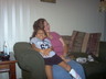 My best friend and her daughter - This is when we had just bought my new house, we were all here decorating and celebrating.